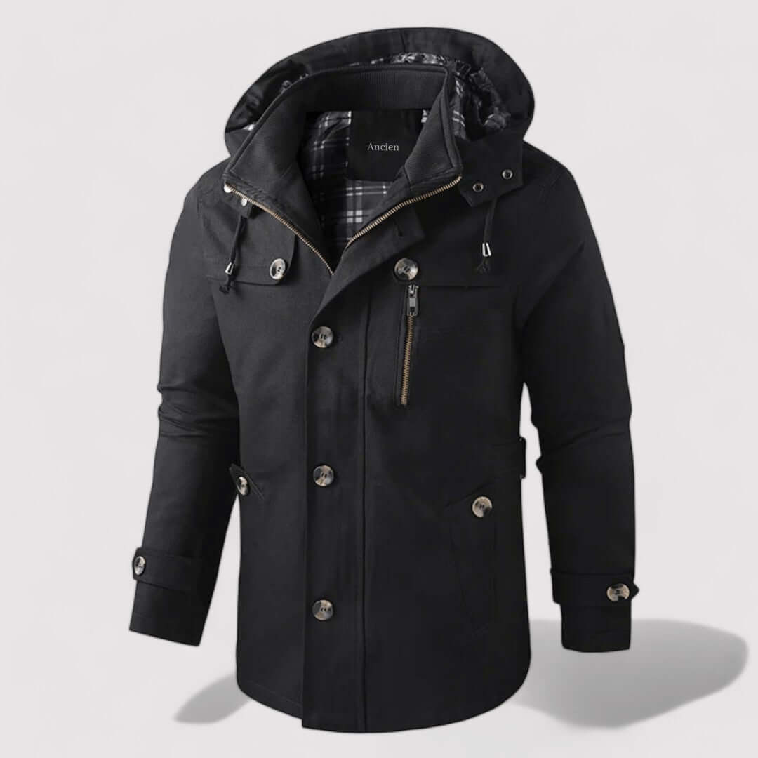 ModeGeist | Herren wasserdichte Winterjacke mit Kapuze