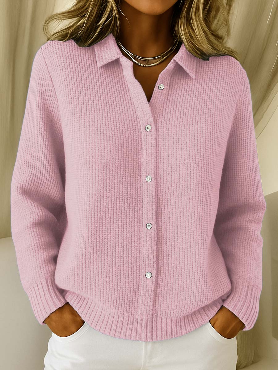 MODEGEIST Damen Cardigan Knöpfe Klassisch Vielseitig Strickjacke