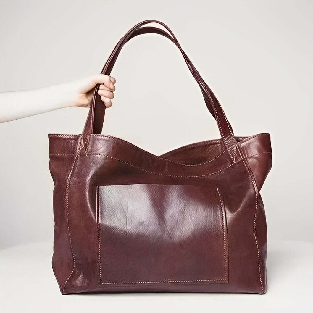 Janna: Vintage Leder Schultertasche
