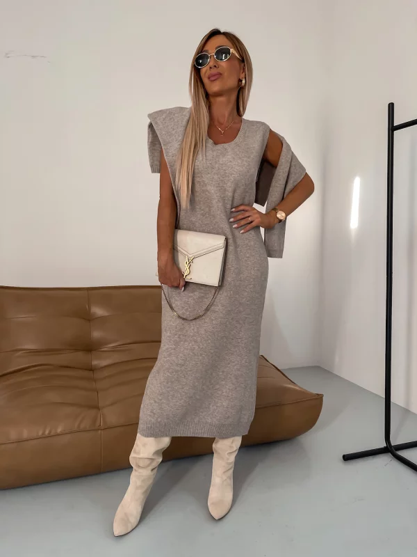 ModeGeist | Bequemes Strick Damen Satz mit Rollkragenpullover