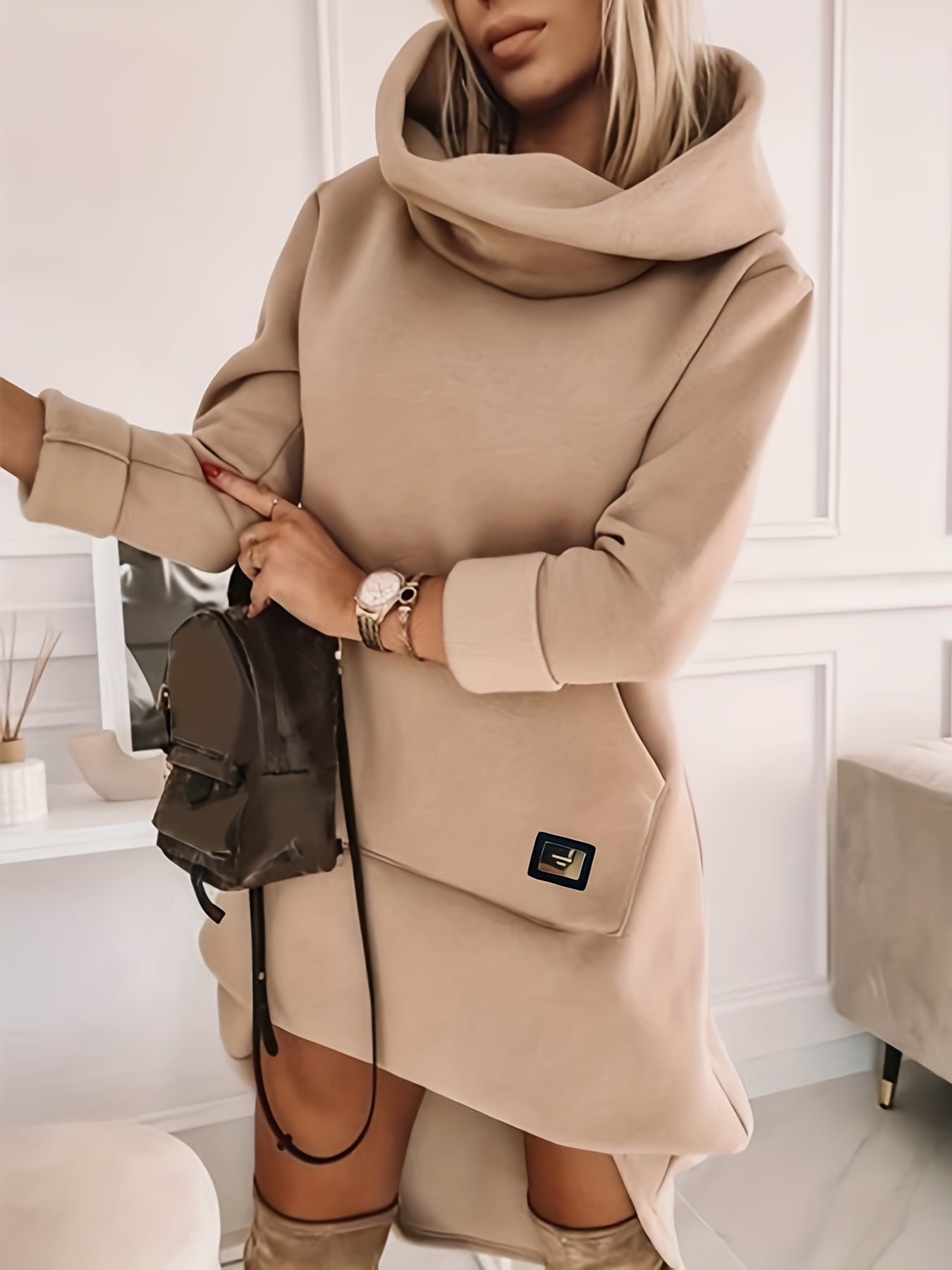 ModeGeist | Kapuzen Sweatkleid