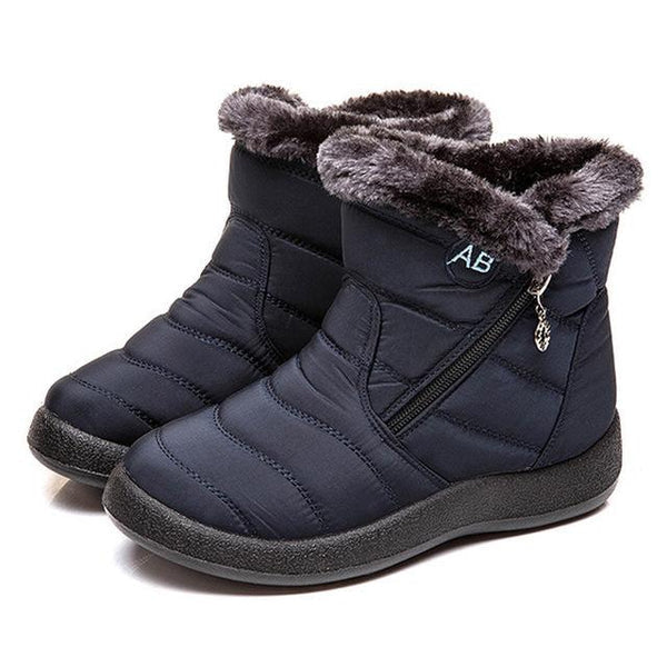 MODEGEIST Damen Winterstiefel Orthopädisch Weiche Sohle Wadenhoch