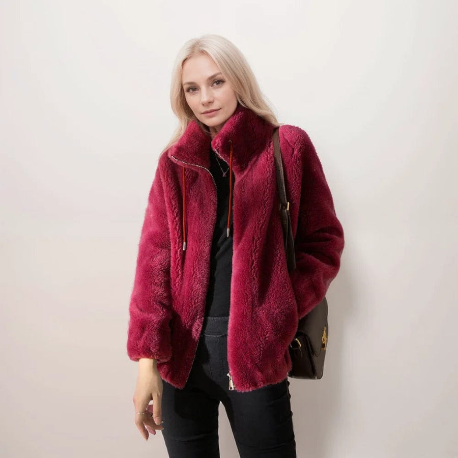 Reißverschluss-Fleecejacke CARLA