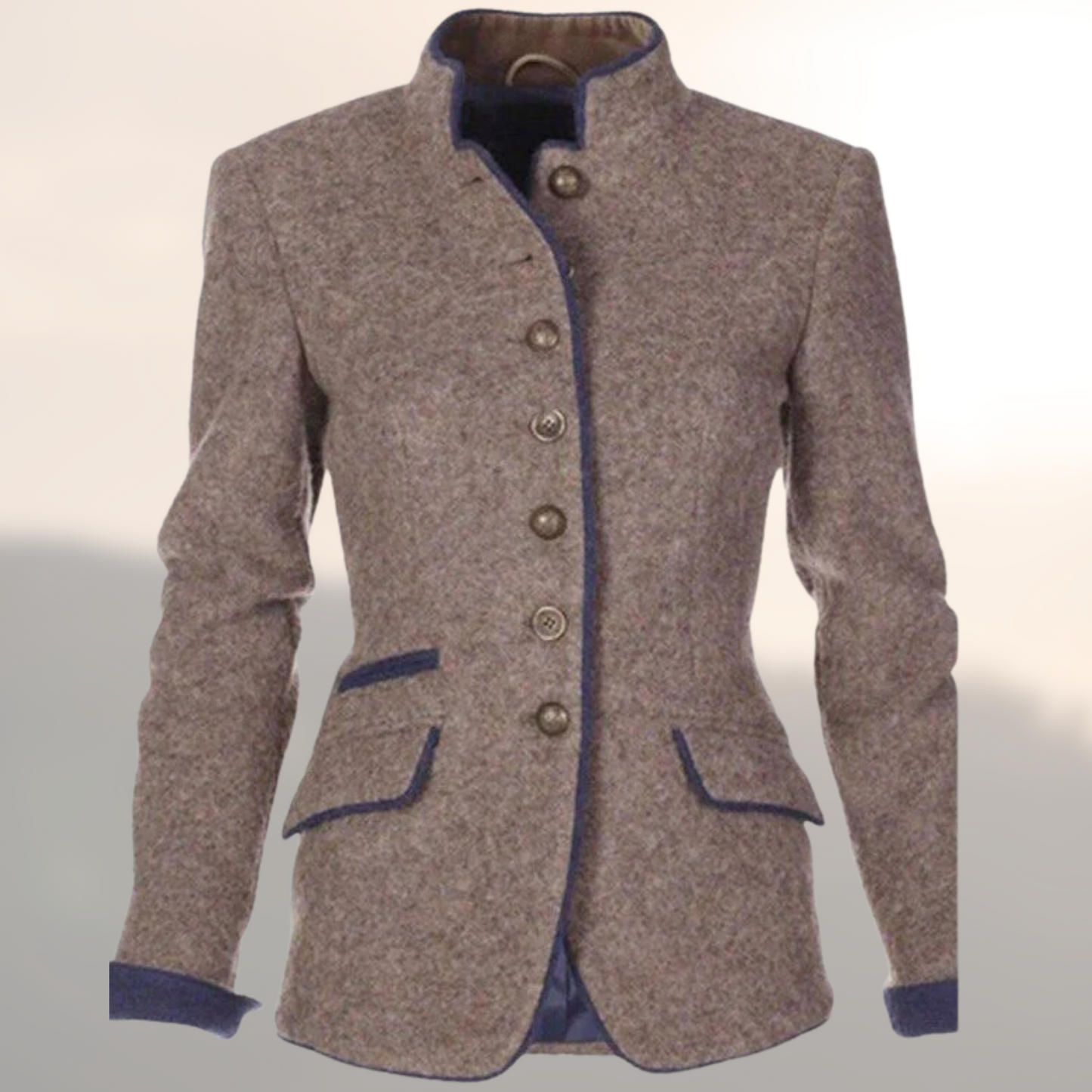 MODEGEIST Damen Blazer Handgefertigt Strukturiert Business Casual