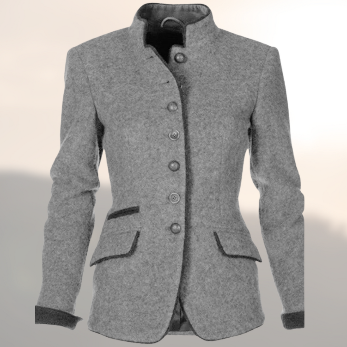 MODEGEIST Damen Blazer Handgefertigt Strukturiert Business Casual