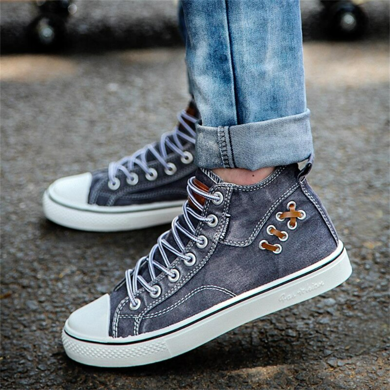 MODEGEIST Damen Sneaker aus modischem Denim