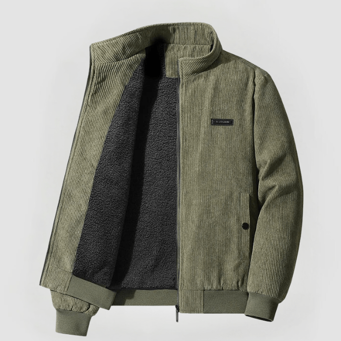 ModeGeist | Corduroy-jacke mit Teddyfutter Warm und Komfortabel Ideal für Kaltes Wetter