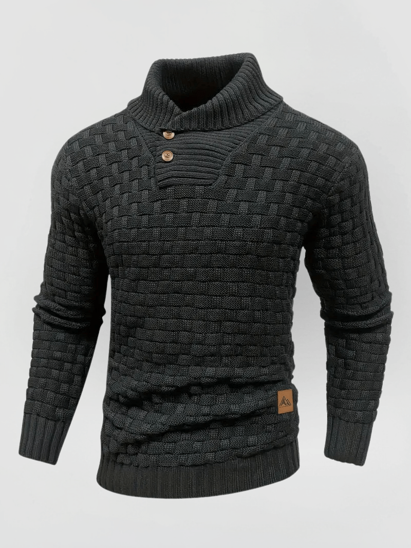OTMAR Strickpullover mit hohem Kragen und Dickem Material
