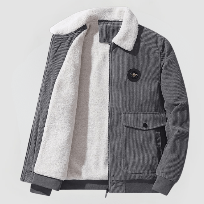 Cordjacke mit Sherpa-Futter von Wolfram