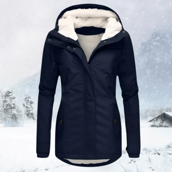 Gepolsterter Parka mit gefütterter Kapuze: KAREN