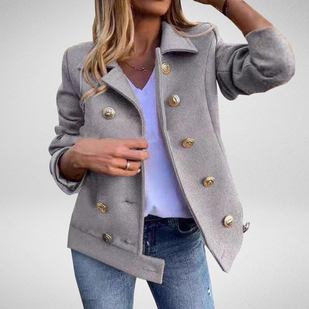 ModeGeist | Peacoat - Zweireiher - Maßgeschneiderte Passform - Breite Revers - Elegante Knöpfe
