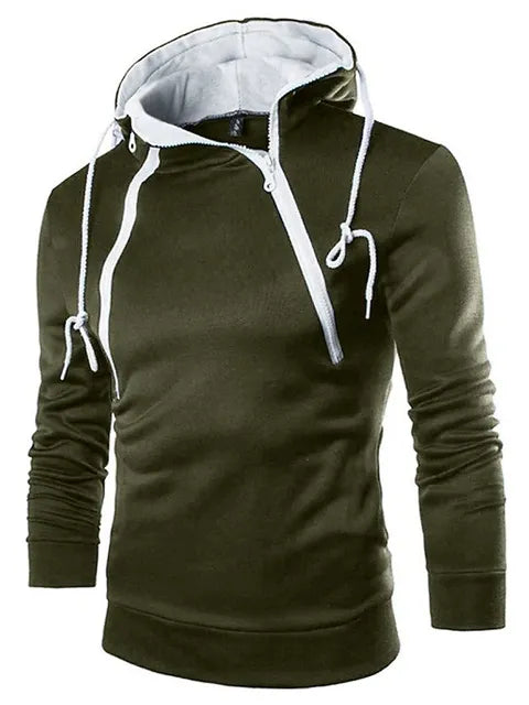 Fudus Kapuzenpullover mit hohem Kragen