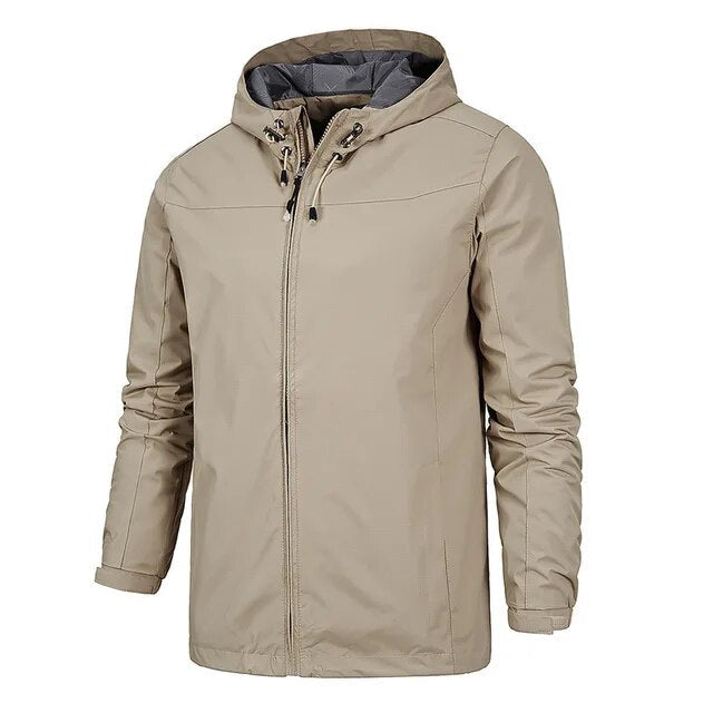 Herrenjacke mit Kapuze - winddicht - Jef