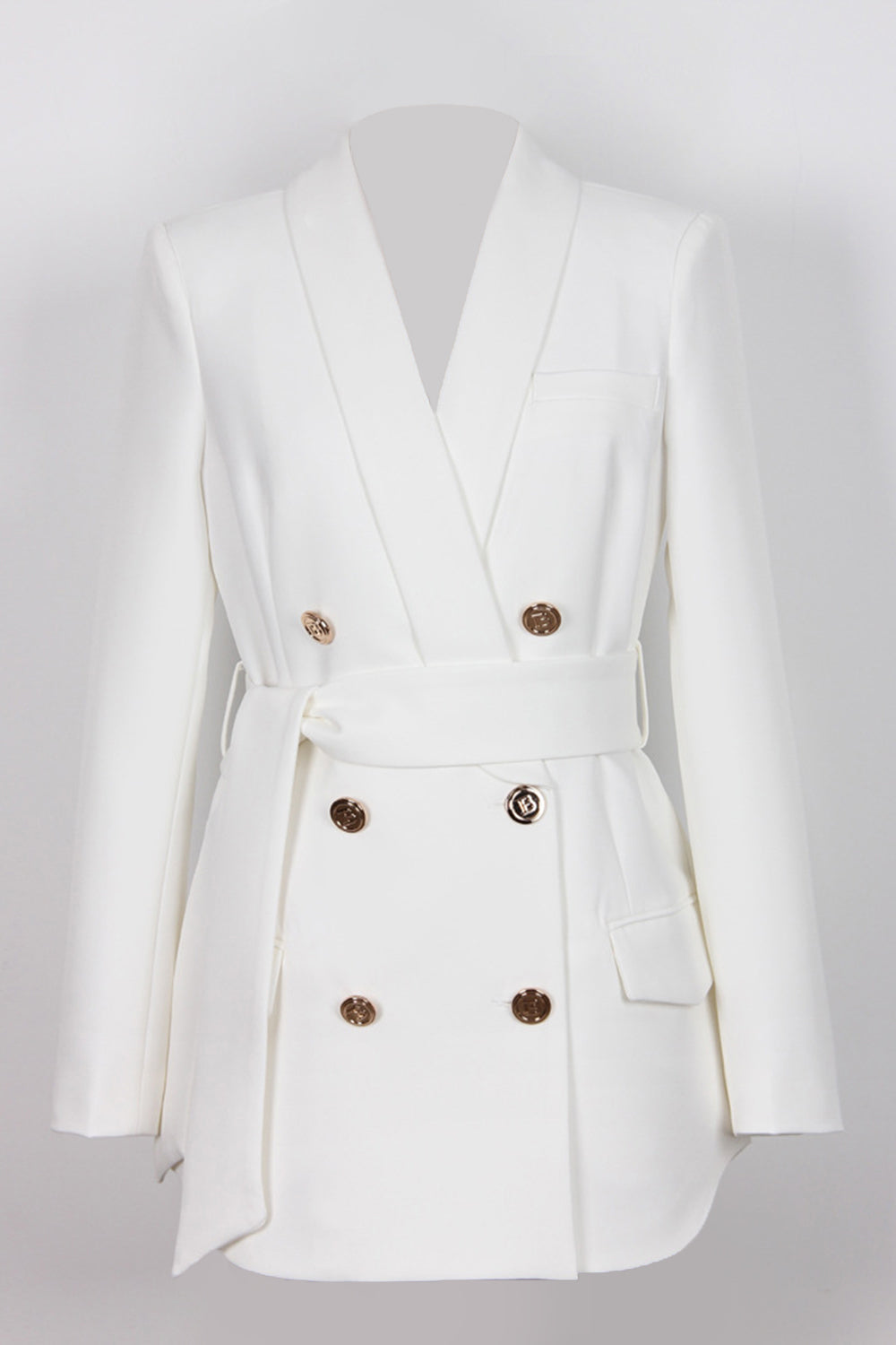 ModeGeist | Blazer mit Bindegürtel Klassisch und Stilvoll