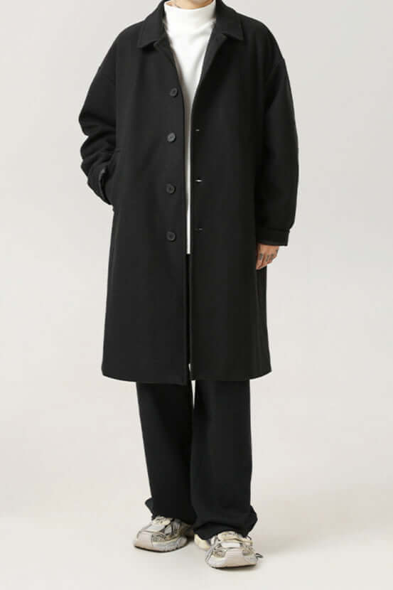 ModeGeist | Männer klassischer oversized Wollmantel