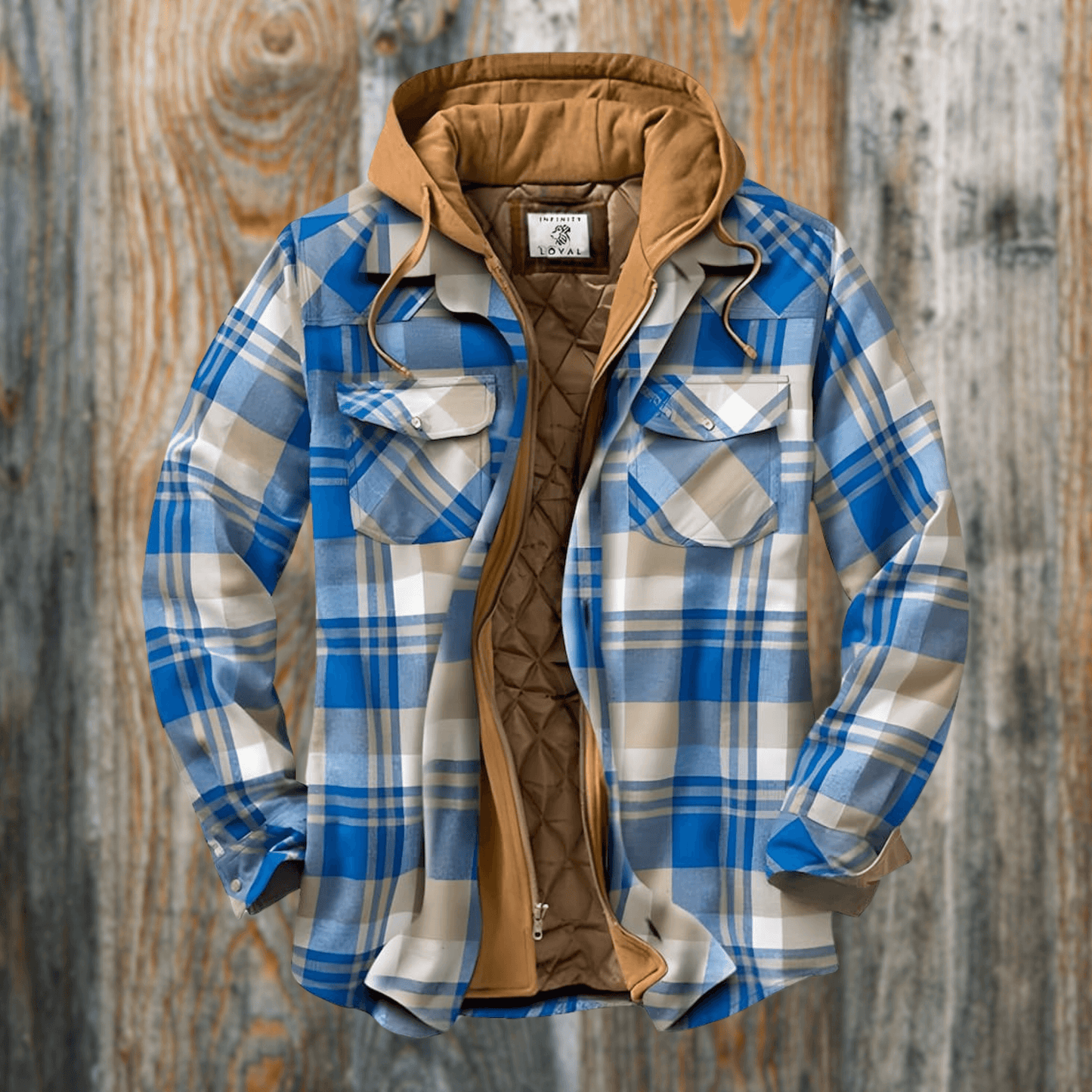 ModeGeist | Herren Freizeit Karo-Jacke - Frühling & Herbst Reguläre Passform