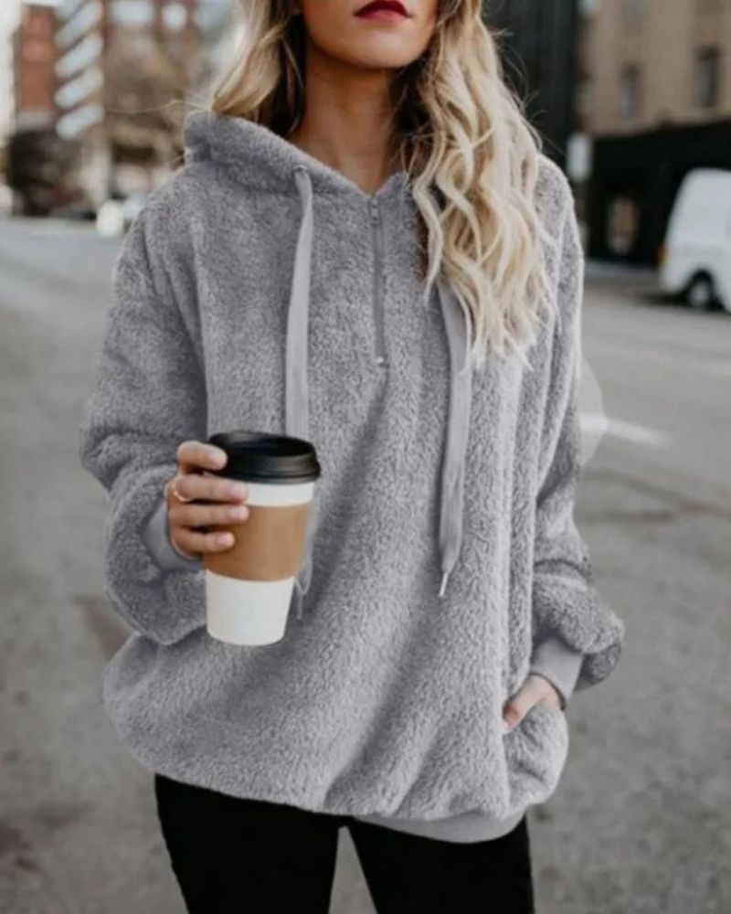 ModeGeist | Übergroßer und Bequemer Fleece-Pullover