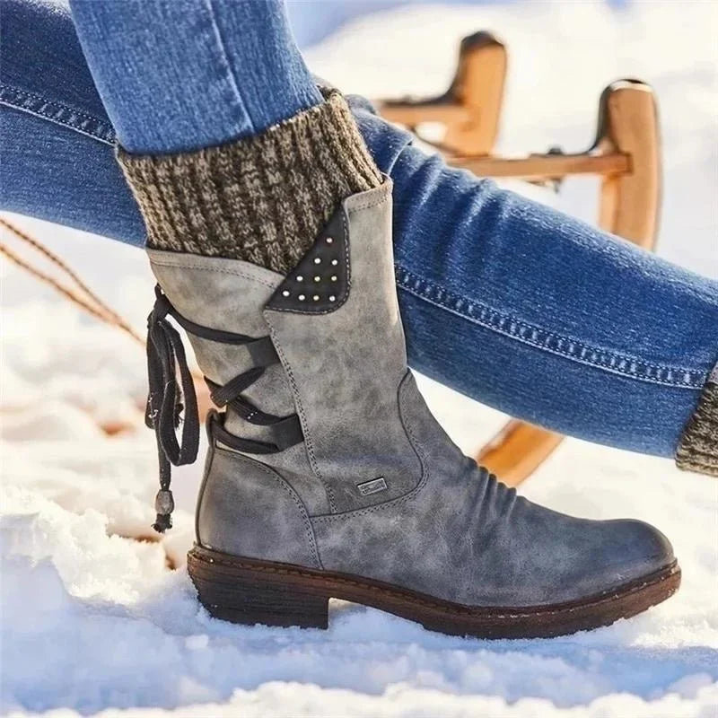 ModeGeist | Modische Winterstiefeletten Zum Schnüren