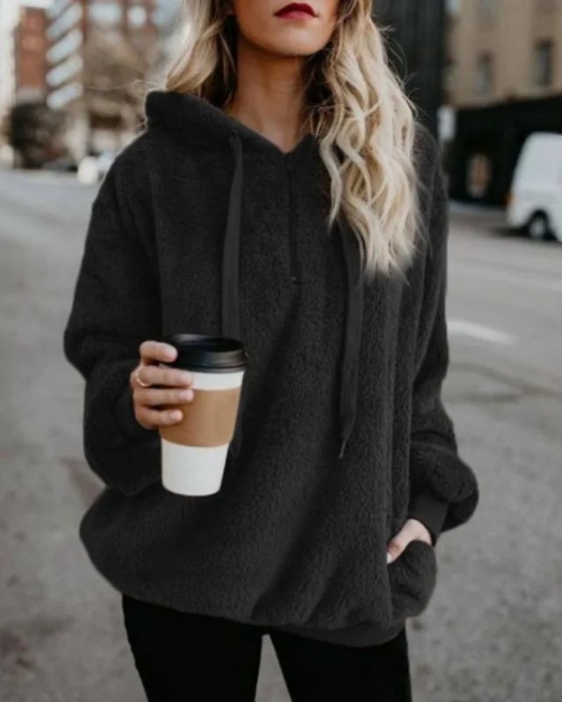 ModeGeist | Übergroßer und Bequemer Fleece-Pullover