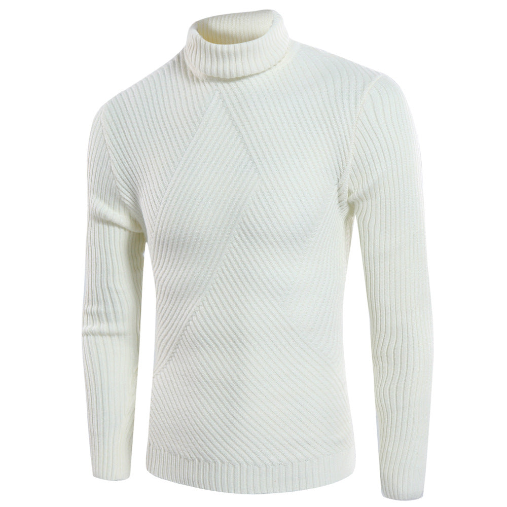 Herren stilvoller Rollkragenpullover mit strukturiertem Design ModeGeist