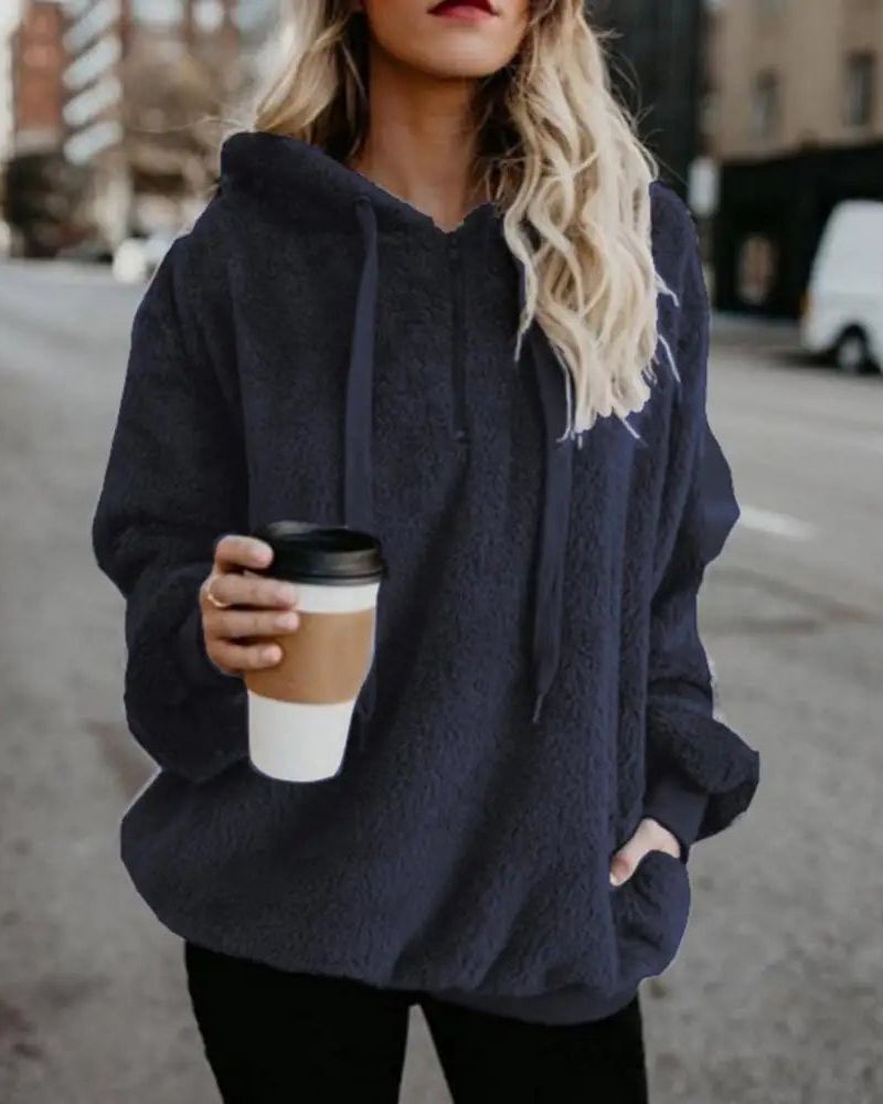 ModeGeist | Übergroßer und Bequemer Fleece-Pullover