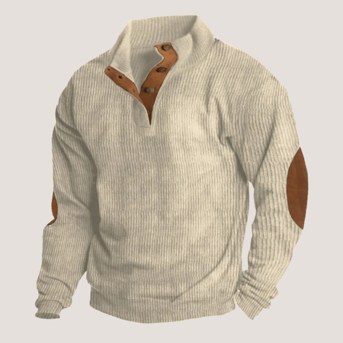 Cord-Sweatshirt mit Kragen von Pierre™
