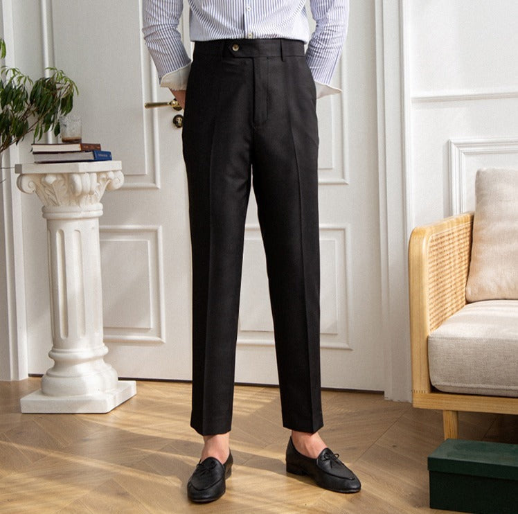 Allesio - Elegantes, bügelleichtes Modell: Hose mit geradem Schnitt
