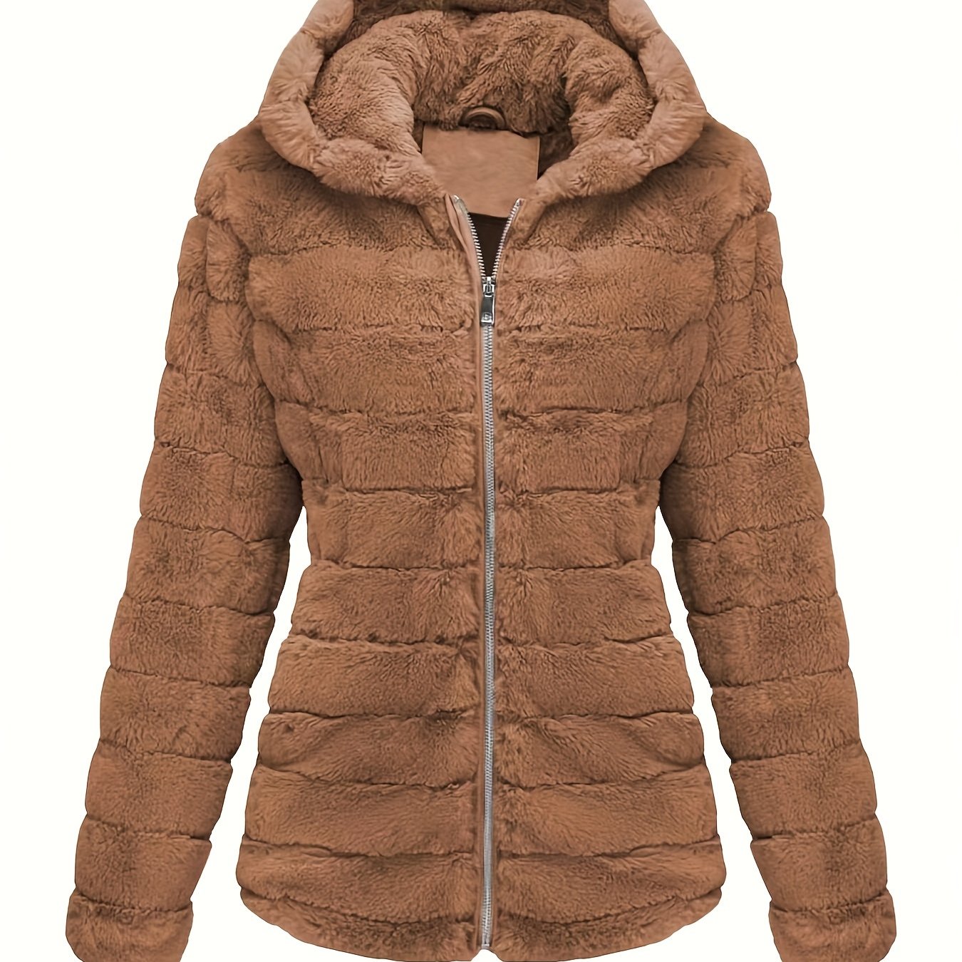 ModeGeist | Eleganter Teddy-Mantel In Einfarbig