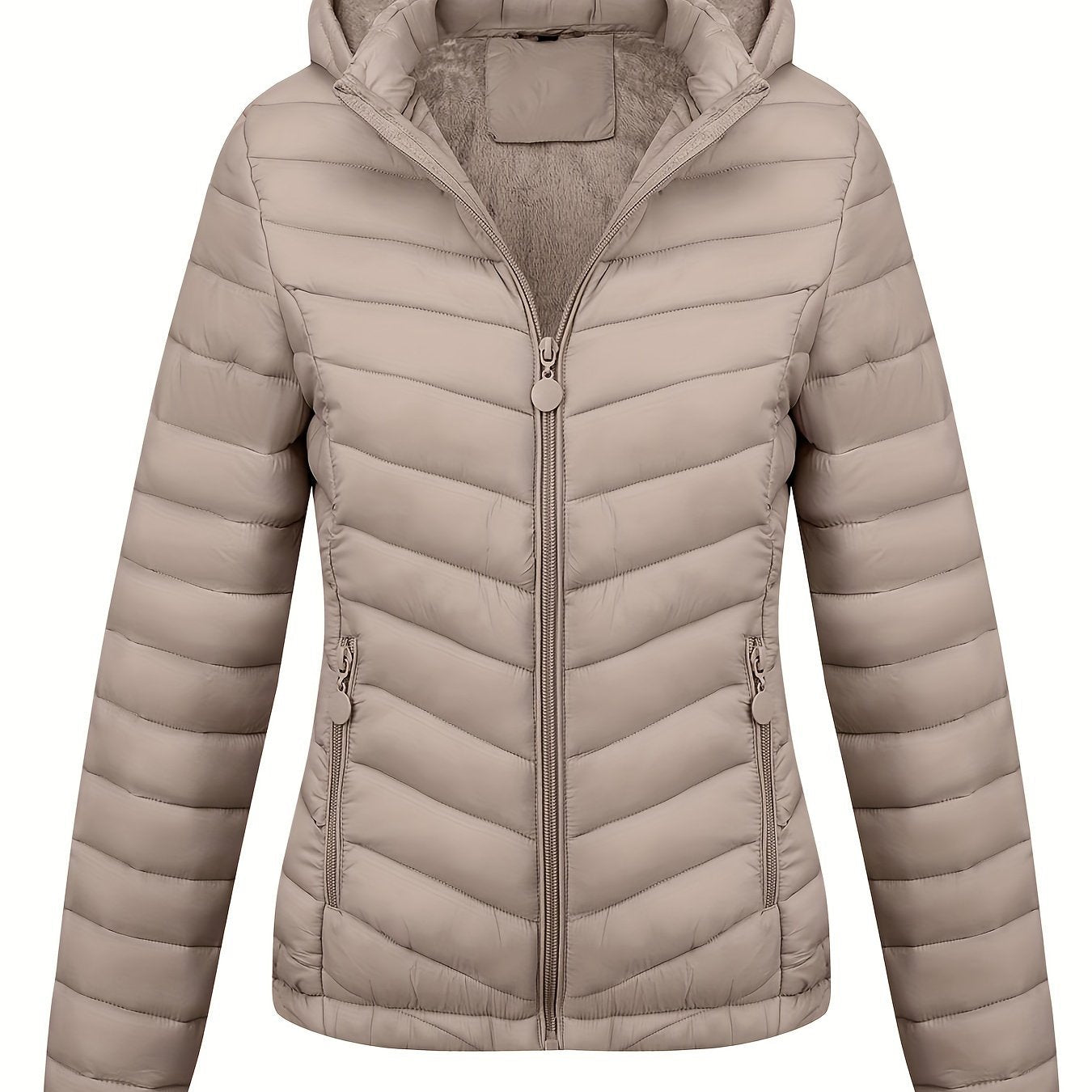 ModeGeist | Zipfeljacke mit Kapuze und Schrägen Taschen