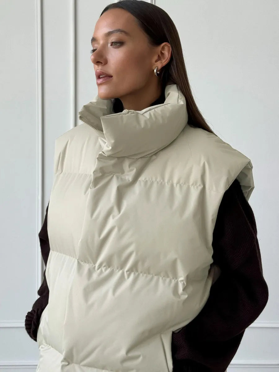 ModeGeist | Damenweste neutrale Farben