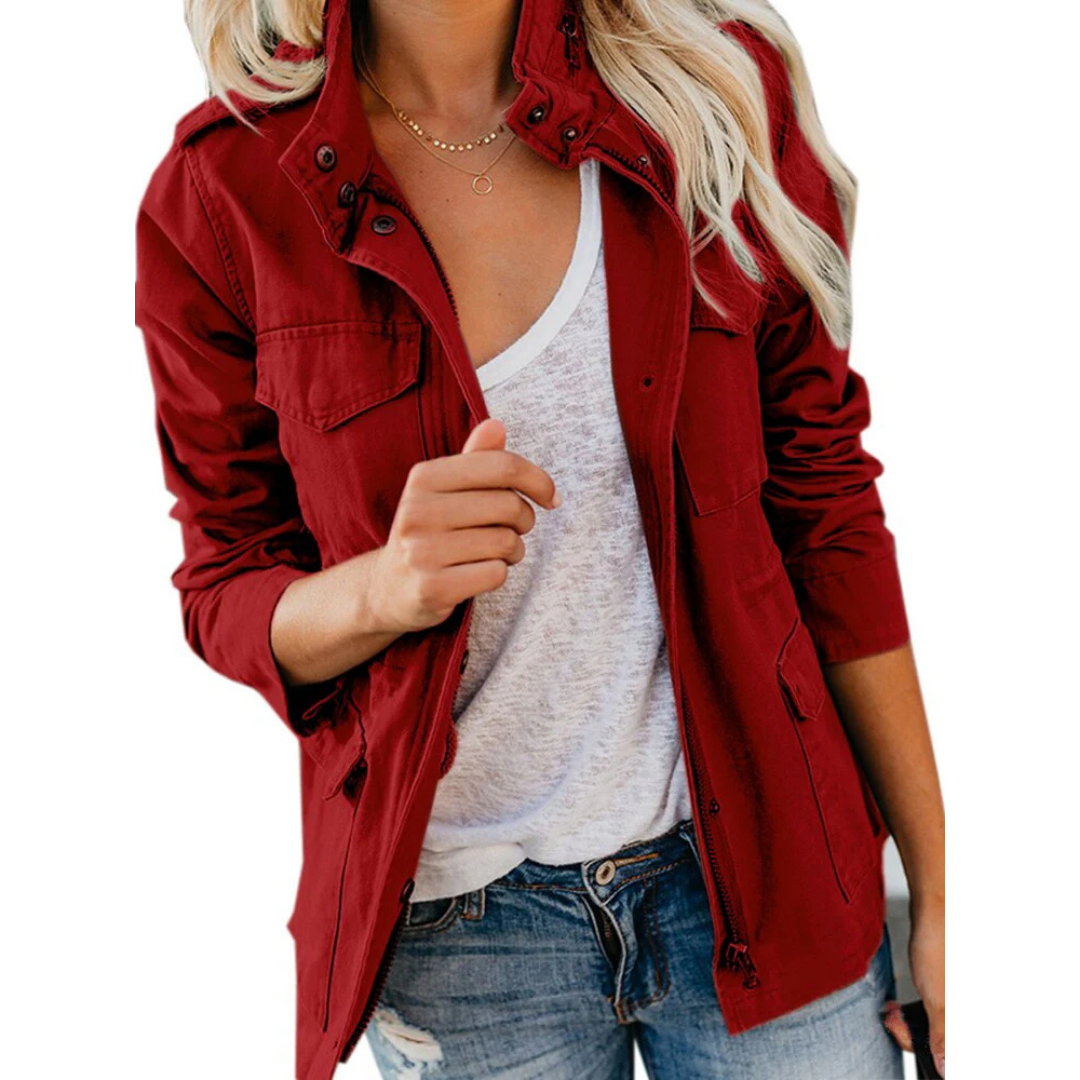 ModeGeist | Damen Freizeit Reißverschlussjacke Vielseitiger Komfort