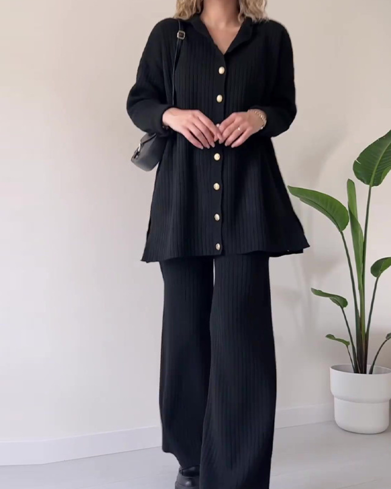 ModeGeist | Lässiges Strick 2-Teiliges Set