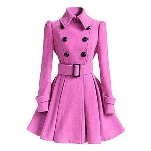 ModeGeist | Damen Doppelreiher Windbreaker Trenchcoat