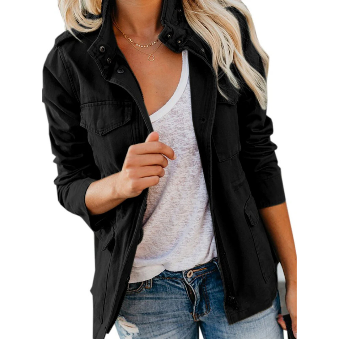 ModeGeist | Damen Freizeit Reißverschlussjacke Vielseitiger Komfort