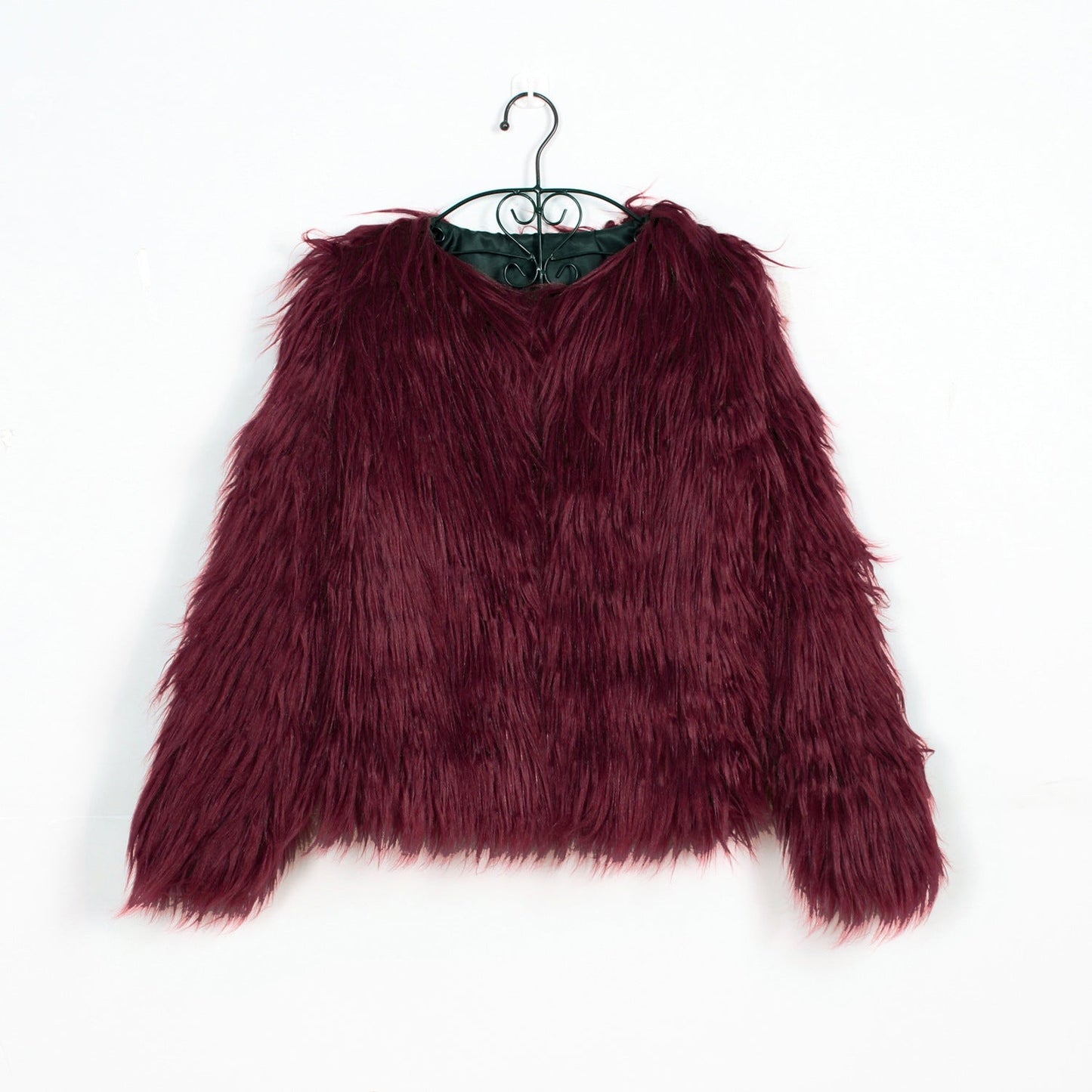 Damen Flauschige Kurzjacke mit elegantem Schnitt und weichem Fellgefühl ModeGeist