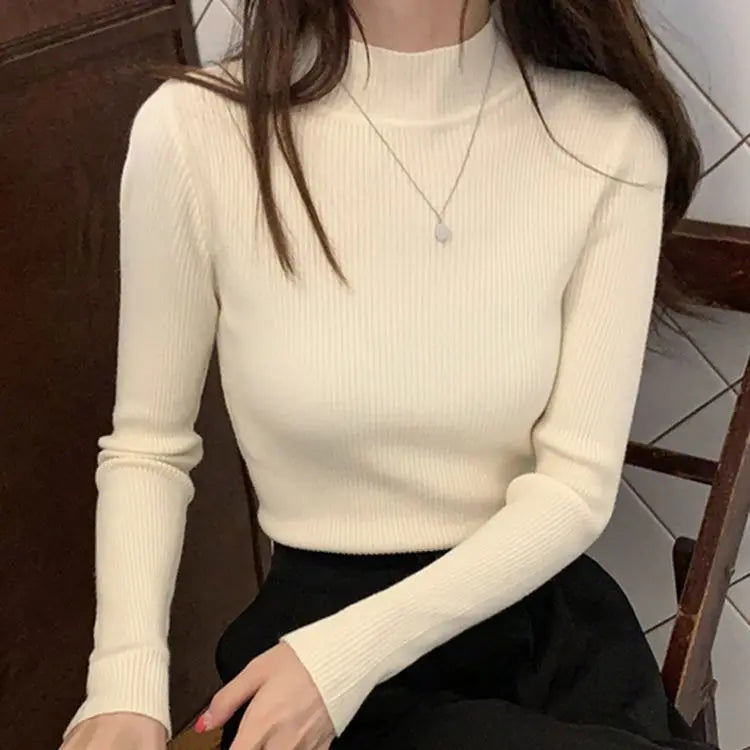 ModeGeist | gerippter Wollpullover für Damen