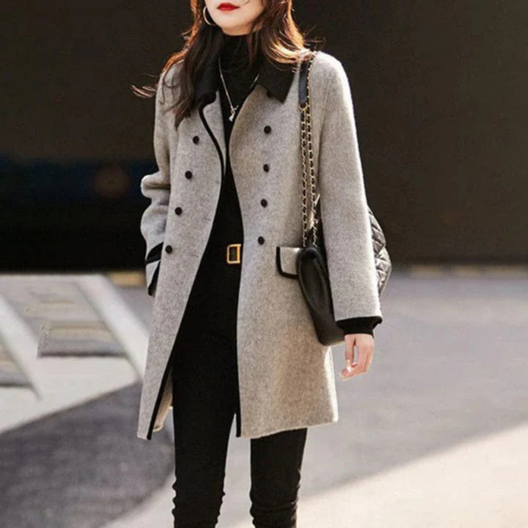 ModeGeist | Winter Trenchcoat für Damen Lange Ärmel Spezieller Winter