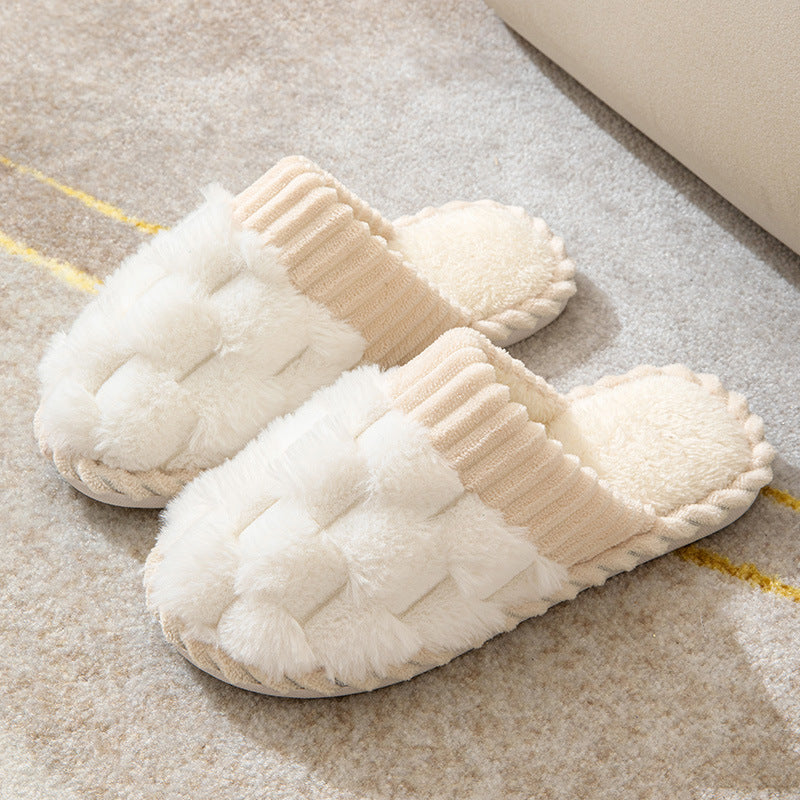 ModeGeist | Bequeme Damen Hausschuhe mit Pelzfutter