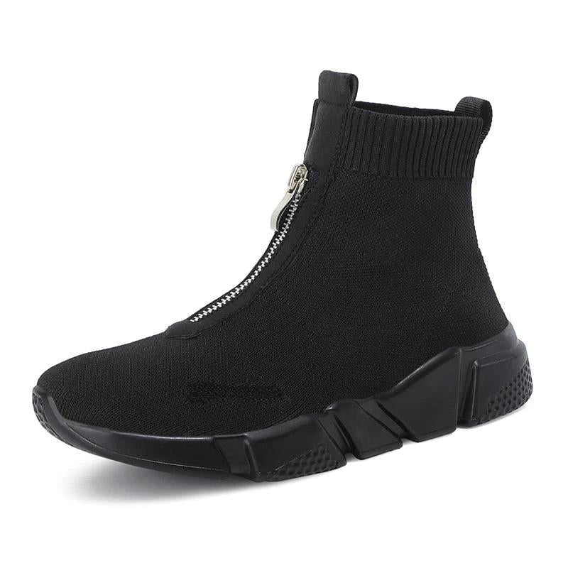 MODEGEIST Damen Sock Boots Stretchfit Knöchelhoch Modern