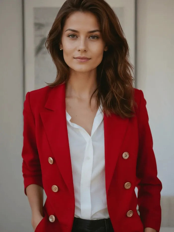ModeGeist | Blazer Komfortabel Elegant Hochwertige Materialien Perfekt für Geschäft und Abendveranstaltungen