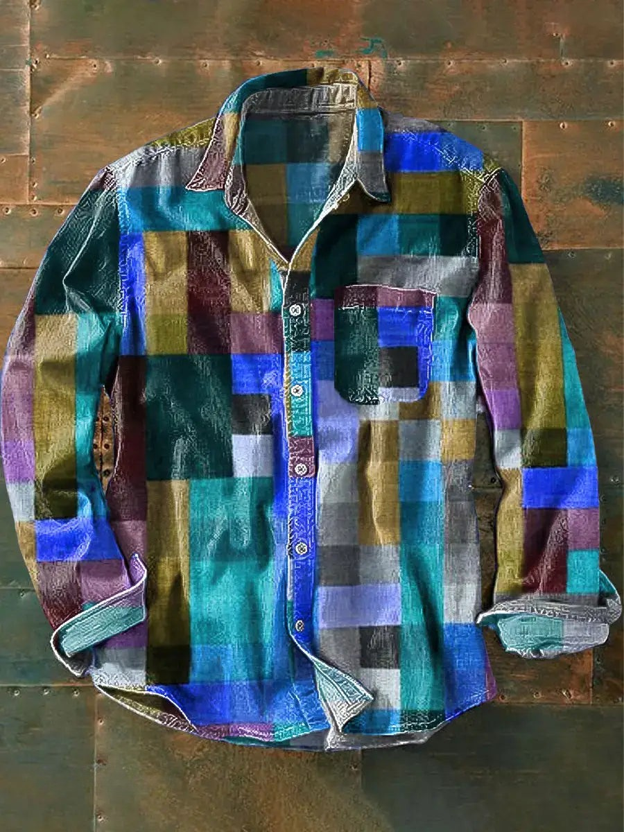 Regenbogenfarbenes Unisex-Langarmhemd Yarina