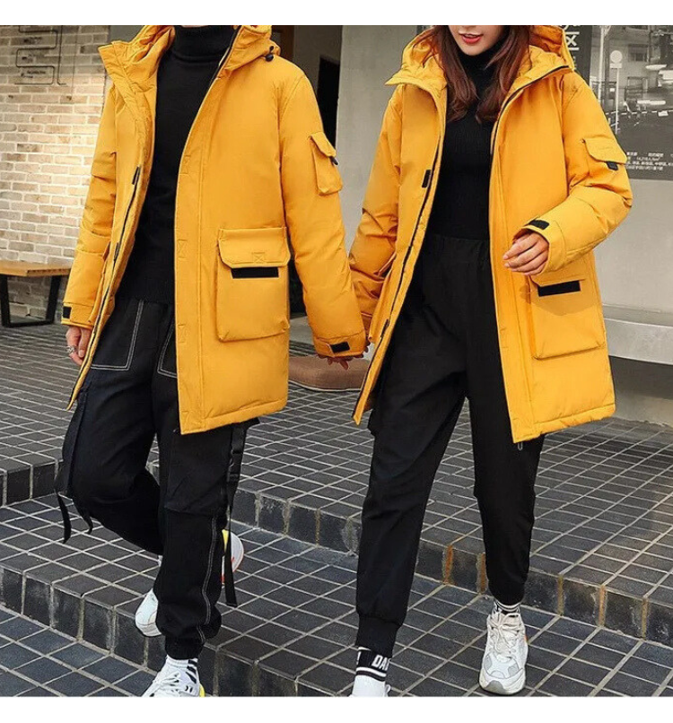 ModeGeist | delige winterparka set - isolierte Jacke mit Kapuze für Damen