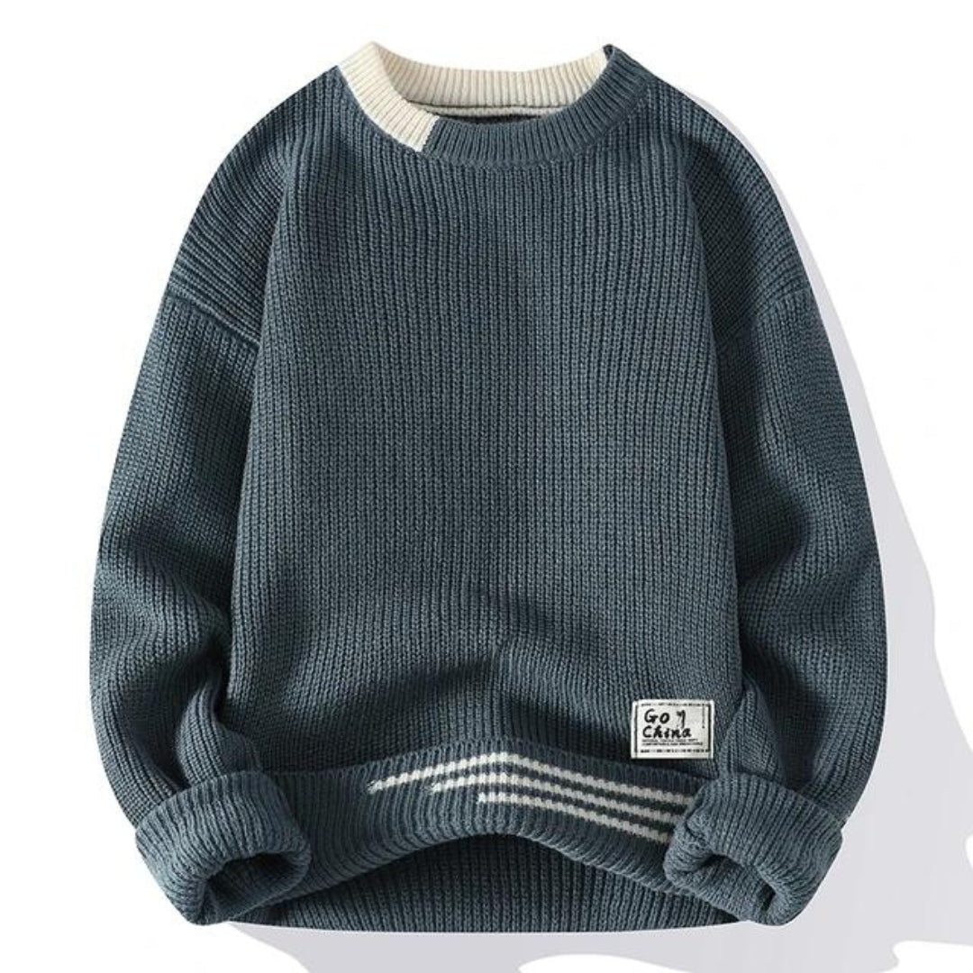 Herrenpullover aus weichem Strick