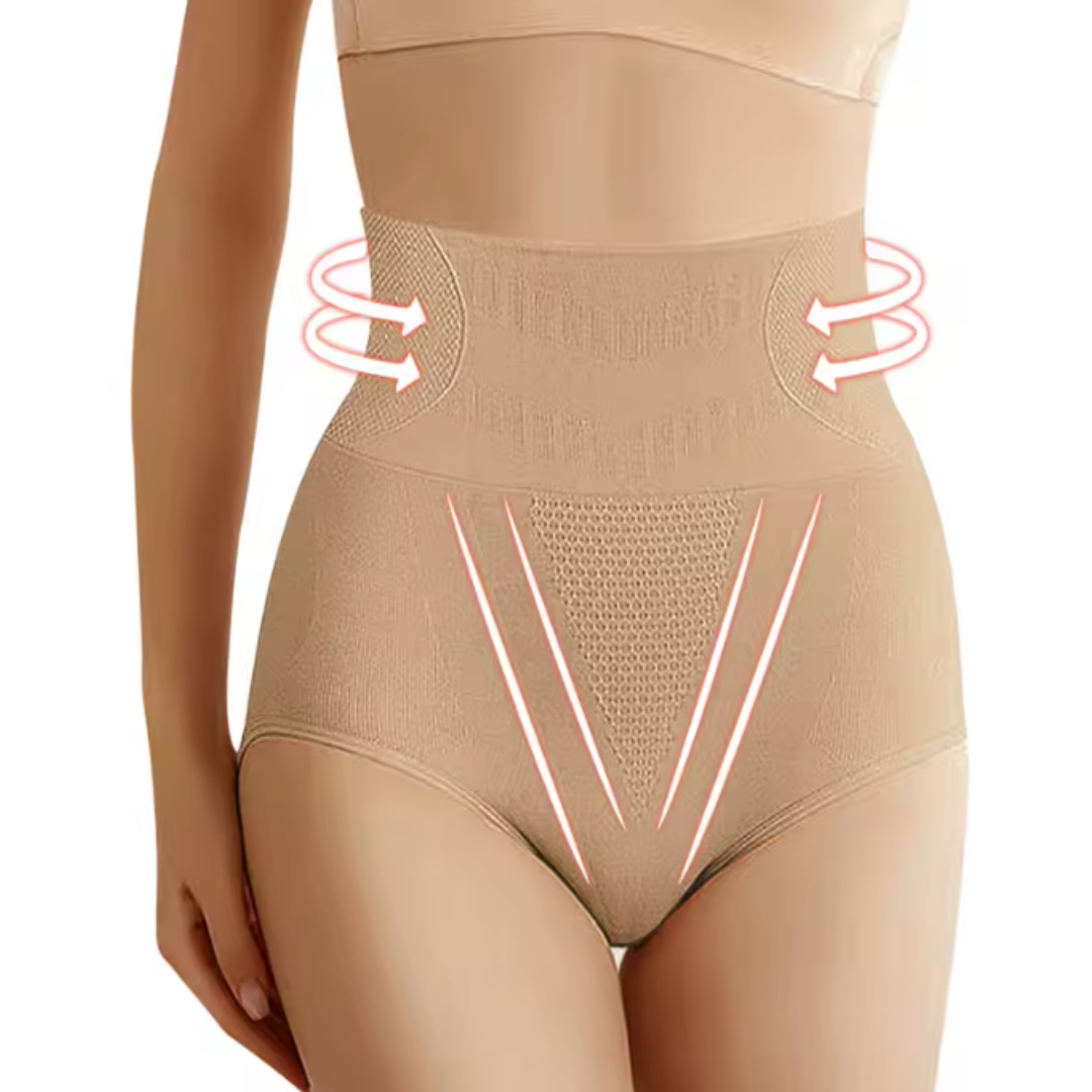 MODEGEIST Damen High-Waist Shapewear Formende Unterwäsche Weich Nahtlos