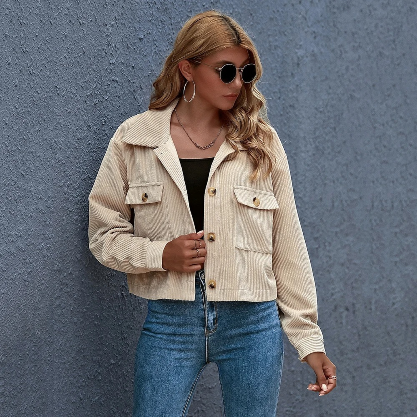 ModeGeist | Lässige Cordjacke