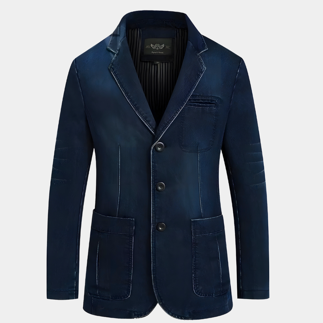 ModeGeist | Klassisches Denimjacke für Herren
