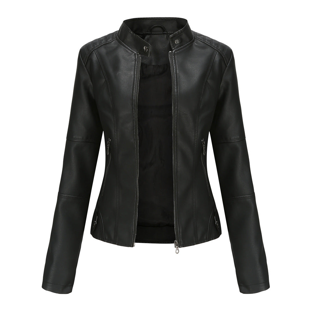 ModeGeist | Stylische, Slim Fit Lederjacke für Frauen