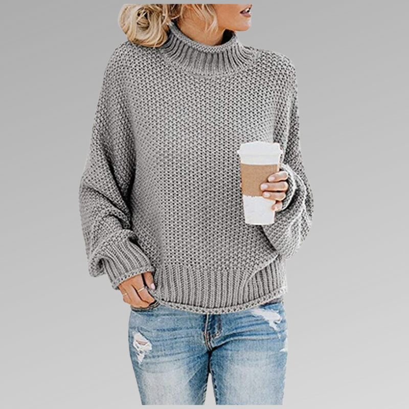 ModeGeist | Bequemer Strickpullover mit Langem Ärmel