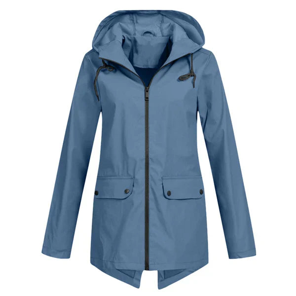 ModeGeist | Trendy Damen Regenjacke mit Kapuze