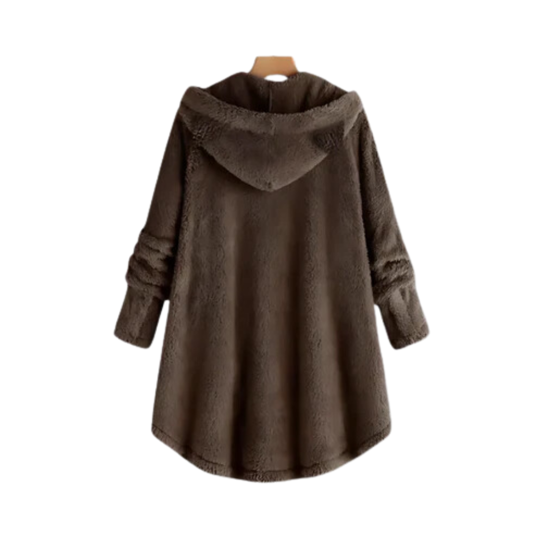 Fudus Damen Kapuzenpullover mit Katzenohren: Spielerisches Design und weicher Stoff